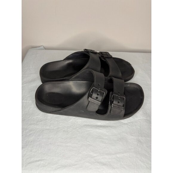 BIRKENSTOCK Arizona Essentials Black Water Sandal Summer Footbed = 9.5" - Picture 3 of 8